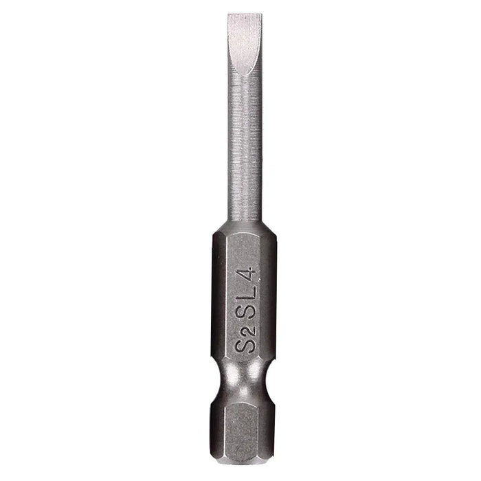 50mm Magnetic Screwdrivers Bit Flat Head Slotted Tip Electric Power Repair Hand Tools SL 2 2.5 3 4 5 6 Alloy Steel 2.0-6.0mm