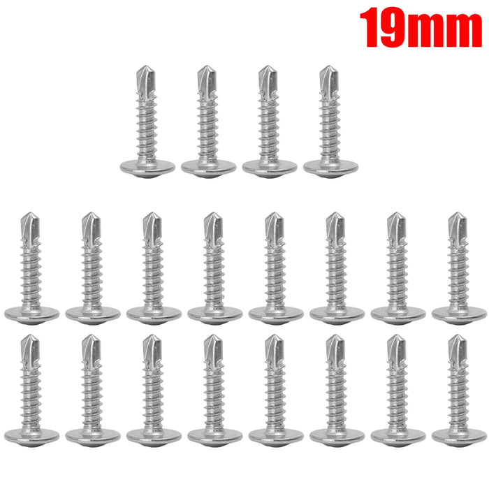Flat Head Cross Phillips Self Drilling Screw DIY Large Cross Plate Head Drill Tail Full Thread Screws Fastener Stainless Steel
