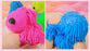 Shaggy Dog Squishy Toy Soft Glue Kawaii  Squeezable Stress Reliever Pets Colorful Small Toys Easy and Convenient Cute Gifts