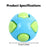 Squeaky Bounce Ball Dog Toy – Durable Chew-Resistant Toy with Sound Makers, Teething Relief Interactive Play for Boredom-Busting