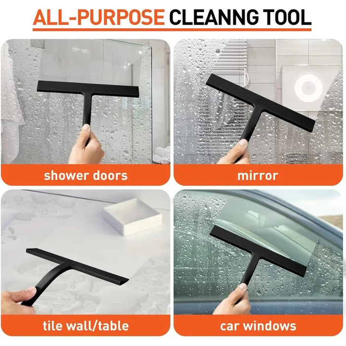 Silicone Squeegee Streak Free Cleaning Shower Squeegee For Glass Bathroom Shower Doors Mirrors Tiles Car Windows