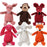 Squeaky Chew Bite - Resistant Animal Shape Plush Toy for Small Dogs, Pet Puppy Corduroy Dog Toys, Pets Accessories Supplies
