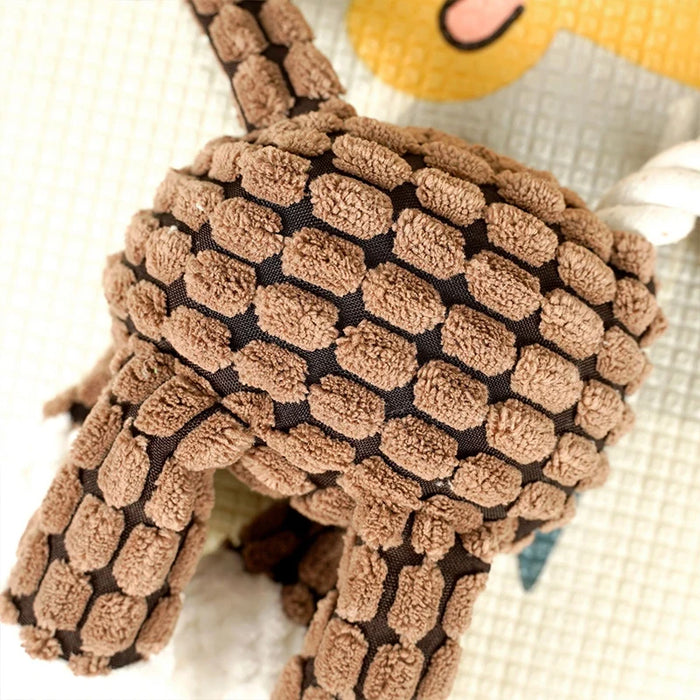 Dog Squeak Toys Plush Donkey Horse Sheep Interactive Toys For Small Medium Puppy Cat Merbau Chew Toy Lovely Dogs Accessory Safe