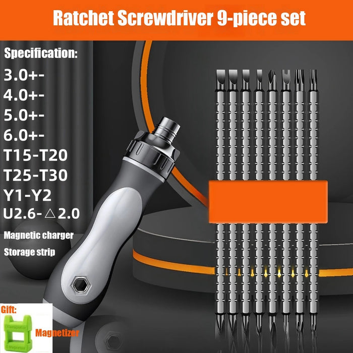 4/7/9/11 In 1 Magnetic Screwdriver Set Cross Flat Shaped Screwdriver Head Multifunctional Precision Handheld Maintenance Tool