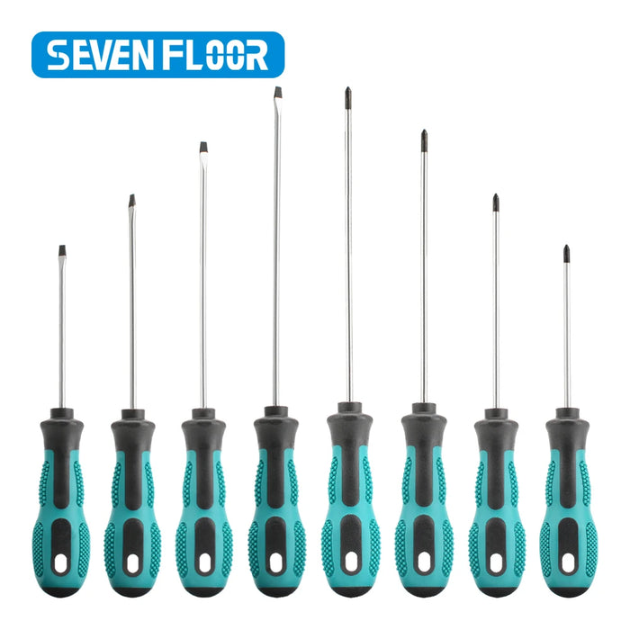 1PCS  Multifunctional Flat Head Cross Screwdriver Magnetic Screwdriver Household Basic Anti Slip Manual Screw Drive Tool