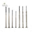 16-screwdriver set, flat head, cross head and hexagonal head, suitable for toy, eyewear, computer and watch repair.