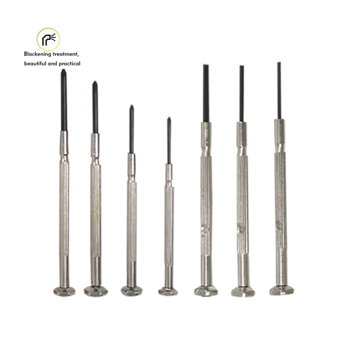 16-screwdriver set, flat head, cross head and hexagonal head, suitable for toy, eyewear, computer and watch repair.