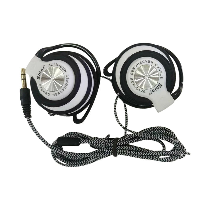 3.5mm Wired Headphones HIFI Heavy Bass Headset Over-ear Adjustable Ear Hook Earphones Music Headset For Mp3/MP4 Phone