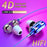 3.5mm Wired Headphones Noise Canceling In-Ear Sports Earphone Dual Driver Bass Stereo Gaming Headset HiFi Music Earbuds With Mic