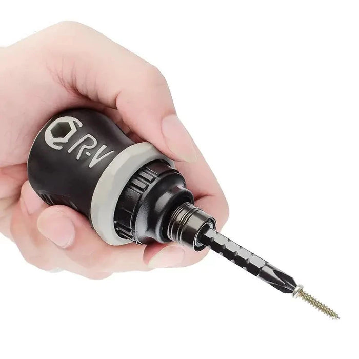 Double-head Screwdriver Ratchet Screw Driver Kit CRV Telescopic Detachable Shaped Short Handle Cross Triangle Head Repair Tool