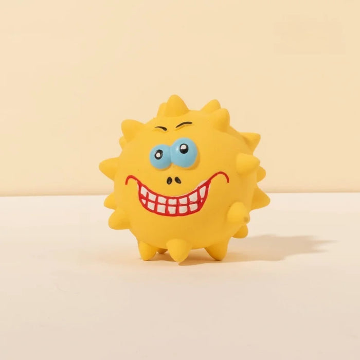 Googly Eye Squeaky Ball: Eco-Latex Eyeball Toy with Funny Sound - Interactive Bouncy Play for Puppies & Dogs