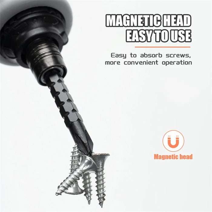 Double-head Screwdriver Ratchet Screw Driver Kit CRV Telescopic Detachable Shaped Short Handle Cross Triangle Head Repair Tool