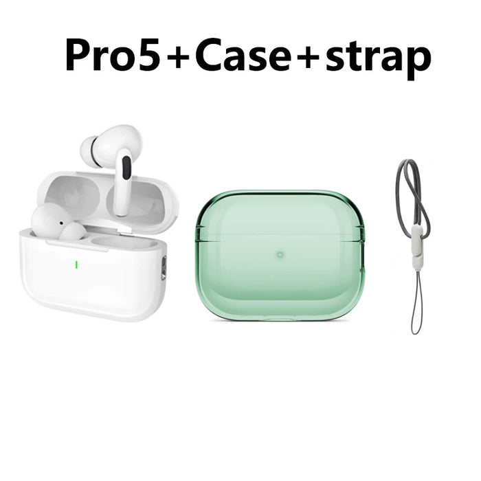 Wireless Bluetooth Earphones Pro 5 TWS Max Sport Earbuds  In Ear Noise Cancelling Headset For iPhone Android Headphone