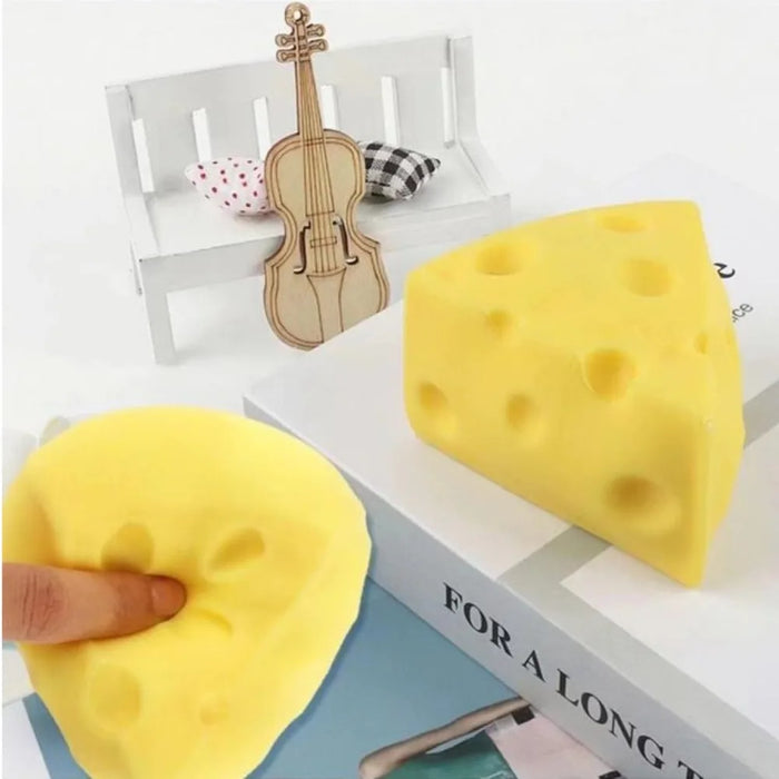 Squeeze Toy Simulation Cheese Squeeze Toys Sticky Soft Decompressing Pinching Cheese Cute Slow Rebound Relief Relax Toys