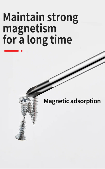 2Pcs  Multifunctional Magnetic Screwdriver Flat Head Cross Screwdriver Anti Slip Basic Manual Screw Drive Tool Household