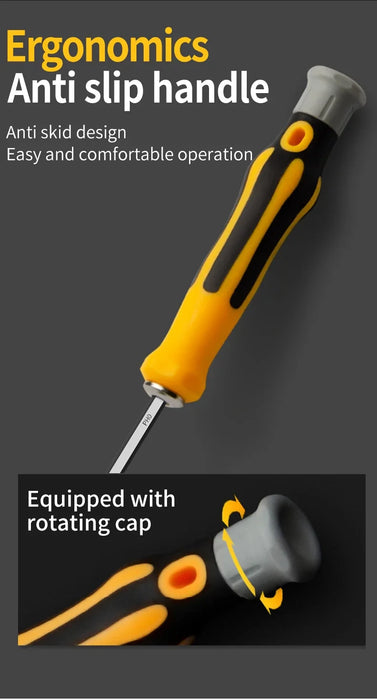 12 In 1 Magnetic Screwdriver Set Cross Flat Shaped Screwdriver Head Multifunctional Precision Handheld Maintenance Tool