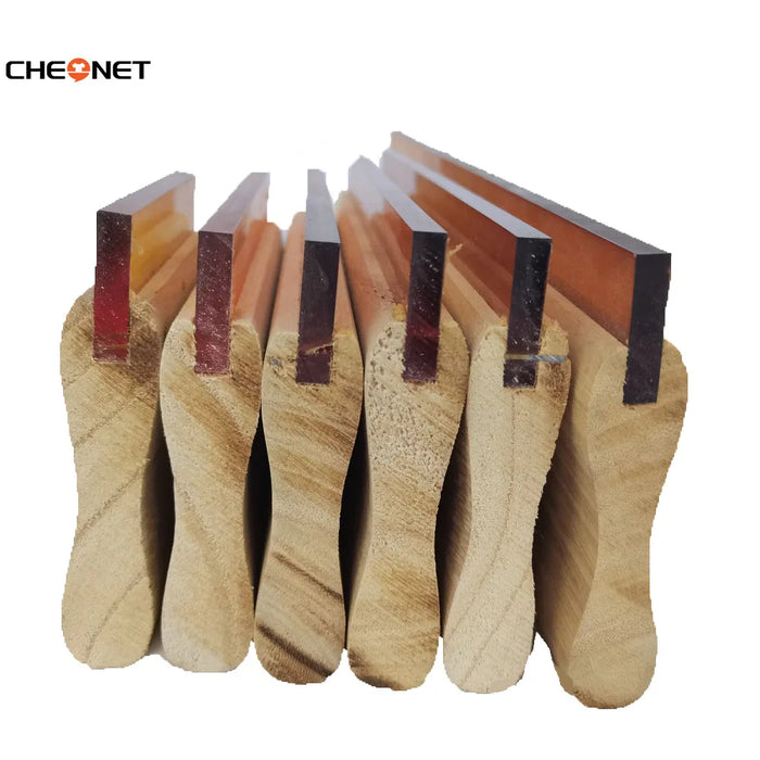 Screen Printing Squeegee Wooden Handle Squeegee Glue Screen Printing Glue Mouth Squeegee Wear Resistant Aluminum Emulsion Scoop