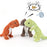 Animal Shape Squeak Plush Dog Toy Funny Interactive Chew Molar Toy for Small to Large Dogs And Cats Puppy Interactive Training