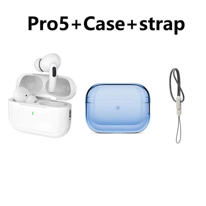 Wireless Bluetooth Earphones Pro 5 TWS Max Sport Earbuds  In Ear Noise Cancelling Headset For iPhone Android Headphone