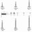 180pcs phillips flat head self drilling tapping screw kit 410 stainless steel m4.2 washer head drilling screw with screwdriver