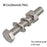 Flat Washer Hex Bolt Spring Nut Round Head 304 Stainless Steel Screw Square Neck Flange Nut Hexagon Head Screw