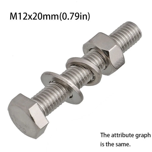 Flat Washer Hex Bolt Spring Nut Round Head 304 Stainless Steel Screw Square Neck Flange Nut Hexagon Head Screw