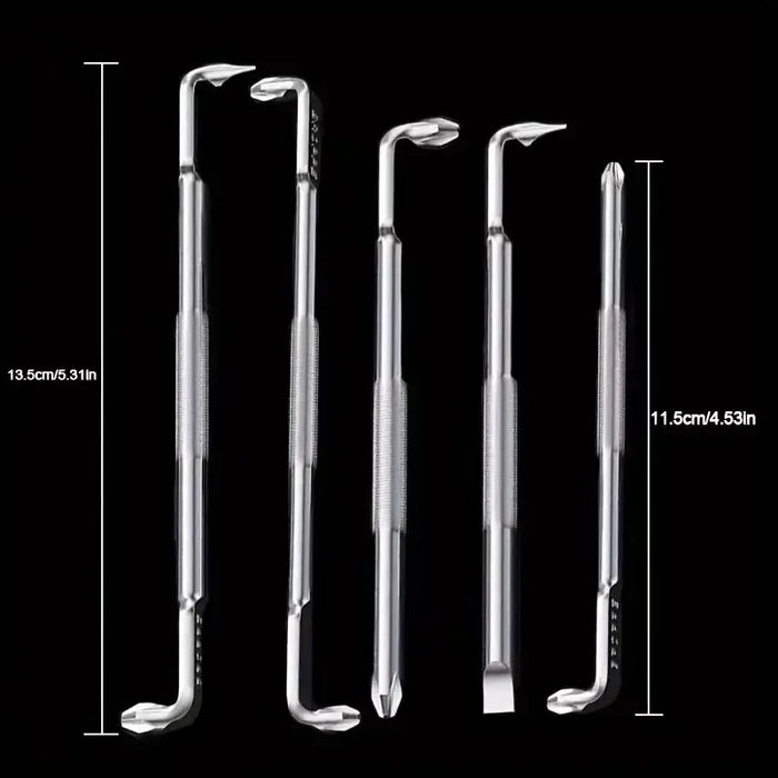 Magnetic Head L-Shaped and Z Shaped Screw Drive with Crosshead and Flathead 90-Degree Right-Angle Elbow Bend Screwdriver