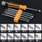 12 In 1 Screwdriver Set Magnetic Bit Cross Flat Shaped Screwdriver Head Multifunctional Precision Handheld Maintenance Tool Home