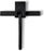 Matte Black Silicone Squeegee Streak Free Cleaning Shower Squeegee for Glass Bathroom Shower Doors Mirrors Tiles Car Windows