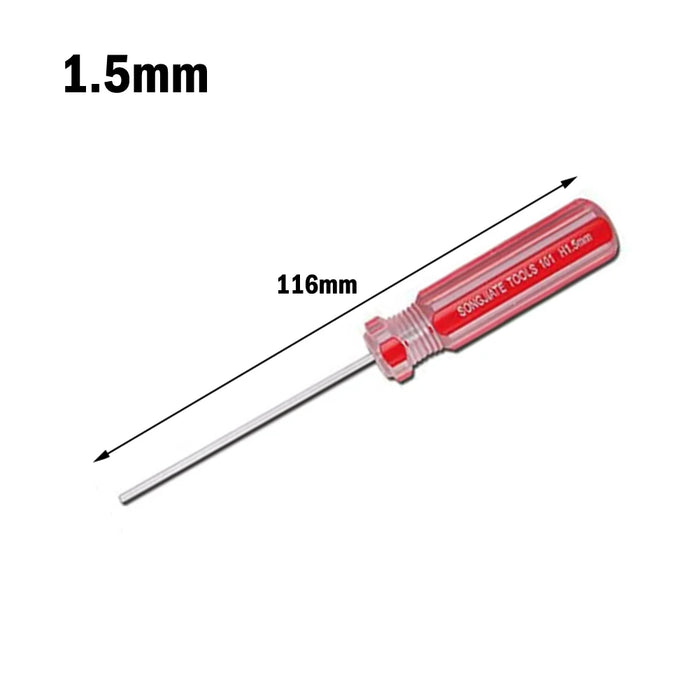 1.5mm-6mm Hex screwdriver set Hexagon driver Flat Head Hexagonal Screwdriver Allen Bolt Driver For FPV Racing Drone Reppair