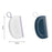 2pc Shower Squeegees Countertop Wiper Mini Glass Shower Squeegee For Window, Glass, Door Shower Silicone Cleaning Tool