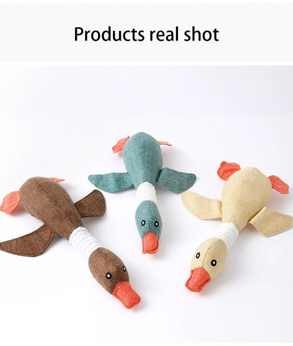 Squeak Dog Toys Wild Goose Sounds Toy Cleaning Teeth Puppy Dogs Chew Supplies Training Household Pet Dog Toys accessories
