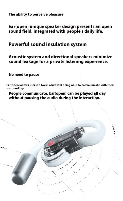 Nothing Ear Open Earphone Wireless Bluetooth Headset Hifi Sound Stereo Noise Reduction Long Battery Life Customize   Headset