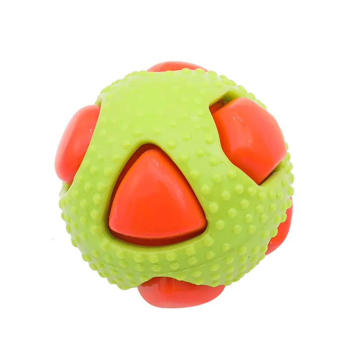 Squeaky Bounce Ball Dog Toy – Durable Chew-Resistant Toy with Sound Makers, Teething Relief Interactive Play for Boredom-Busting